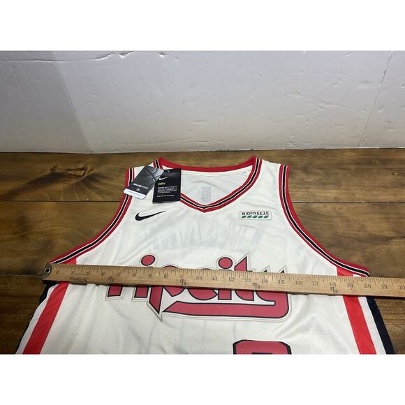 Nike Portland Trail Blazers #0 Damian Lillard Swingman Rip City Size 48 Jersey - Picture 9 of 11